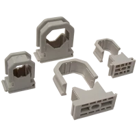 Tracon BCSV-4 Kábel- és csőrögzítő, sorolható, szürke d=19-26mm, PA6.6