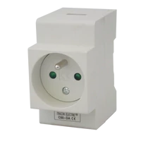 Tracon C60-DA Sorolható csatlakozó aljzat, csapos védőérintkezővel 230V, 16A, 2P+E