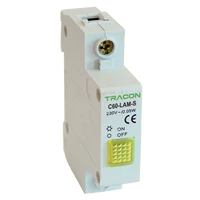 Tracon C60-LAM-S Sorolható jelzőlámpa, sárga 250V AC, 0.6W, Glimm