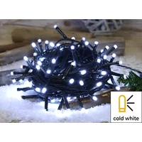 Tracon CHRSTOB200CW Karácsonyi fényfüzér, kültéri/beltéri (X22015) 230VAC, 5+20M, 200LED, 6W, 12000-13000K, IP44