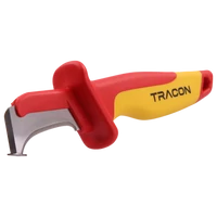 Tracon CK1 1000 V-ra szigetelt kábelkés, kétélű 8cr18, L= 200mm