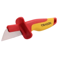 Tracon CK2 1000 V-ra szigetelt kábelkés 8cr18, L= 200mm