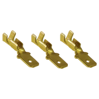 Tracon CS6 Szigeteletlen rátolható csatlakozó csap, sárgaréz 6,3×0,8mm, 0,75-1,5mm2