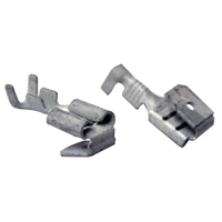 Tracon CSE Szigeteletlen rátolható csatlakozó csap+hüvely, ónozott réz 6,3×0,8mm, 1-2,5mm2