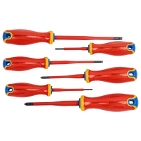 Tracon CSET1000 1000 V-ra szigetelt csavarhúzószett 1000 V, 1x5,5x125mm, 0,8x4x100mm, 0,4x2,5x75mm