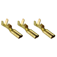 Tracon CSH3 Szigeteletlen rátolható csatlakozó hüvely, sárgaréz 2,8×0,5mm, 0,5-1mm2