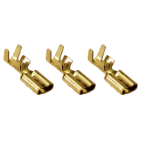 Tracon CSH5 Szigeteletlen rátolható csatlakozó hüvely, sárgaréz 4,8×0,5mm, 0,5-1mm2