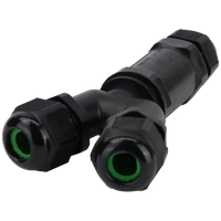 Tracon CST4-Y Tömítőszelencés kábeltoldó, Y-elágazó 0.5-4 mm2, IP68, PC+PA6.6, 5P, 450VAC, 24A