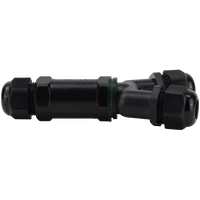 Tracon CST4-Y3P Tömítőszelencés kábeltoldó, Y-elágazó 0.5-4 mm2, IP68, PC+PA6.6, 3P, 450VAC, 24A