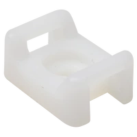 Tracon CSTALP-4 Csavarozható, 2oldalt fűzhetőkábelkötegelő talp, natúr 16×11mm, d=3.5mm, PA6.6