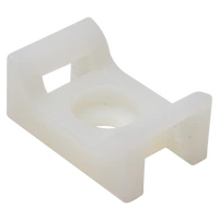 Tracon CSTALP-5 Csavarozható, 2oldalt fűzhetőkábelkötegelő talp, natúr 22×15mm, d=4,4mm, PA6.6