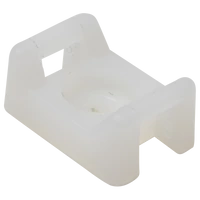 Tracon CSTALP-6 Csavarozható, 2oldalt fűzhetőkábelkötegelő talp, natúr 26×16mm, d=5mm, PA6.6