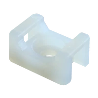 Tracon CSTALP Csavarozható, 2oldalt fűzhető kábelkötegelő talp, natúr 15×10mm, d=3.5mm, PA6.6