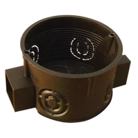 Tracon D60S Perforált szerelvénydoboz süllyesztett, sorolható, fekete 64×15×40mm