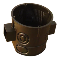 Tracon D60SM Perforált szerelvénydoboz süllyesztett,mély,sorolható,fekete 64×61mm