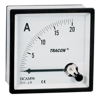 Tracon DCAM72-20 Analóg egyenáramú ampermérő közvetlen méréshez 72×72mm, 20A DC