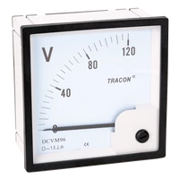 Tracon DCVM96-120 Analóg egyenáramú voltmérő 96×96mm, 120V DC