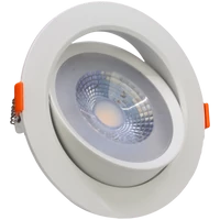 Tracon DLCOB12NW Beépíthető álmennyezeti LED lámpatest, forgatható 200-240 V, 50Hz, 12W, 4000K, 960lm, 38°, IP20, EEI=G