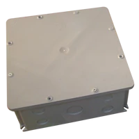 Tracon DN250X250 Szerelődoboz műanyag, falon kívüli, szürke 250×250mm, IP44