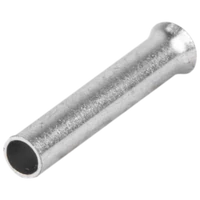 Tracon E01N Szigeteletlen érvéghüvely, ónozott elektrolitréz 0,5mm2, L=10mm