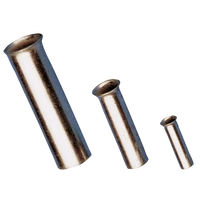 Tracon E08N-18 Szigeteletlen érvéghüvely, ónozott elektrolitréz 10mm2, L=18mm