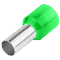 Tracon E22 Szigetelt (PA6.6) érvéghüvely, ónozott elektrolitréz, zöld 6mm2, L=20mm