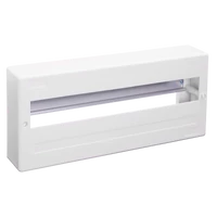 Tracon EDFK-18/1AN Falon kívüli elosztódoboz, ajtó nélkül, N/PE sínnel 1×18 modul, IP40, (H×W×D=160×365×60mm)