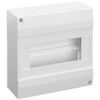 Tracon EDFK-8/1AN Falon kívüli elosztódoboz, ajtó nélkül 1×8 modul, IP40, (H×W×D=160×160×62mm)