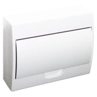 Tracon EDFKN-12/1 Falon kívüli elosztódoboz, fehér ajtóval, N/PE sínnel 1×12 modul, IP40, (H×W×D=200×256×95mm)