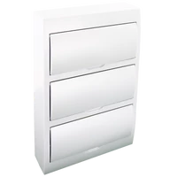 Tracon EDFKN-14/3 Falon kívüli elosztódoboz fehér ajtóval, N/PE sínnel 3×14 (42) modul, IP40, (H×W×D=473×305×101mm)