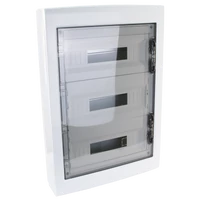 Tracon EDFKS-18/3 Falon kívüli elosztódoboz, füstszínű-sík ajtóval, NPE nélkül 3×18 (54) modul, IP40, (H×W×D=670×464×120mm)