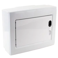 Tracon EDFKSN-8/1 Falon kívüli elosztódoboz, fehér-sík ajtóval, NPE nélkül 1×8 (8) modul, IP40, (H×W×D=195×240×90mm)