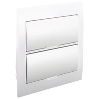 Tracon EDSN-12/2 Süllyesztett elosztódoboz, fehér ajtóval, N/PE sínnel 2×12 (24) modul, IP40, (H×W×D=310×257×76mm)
