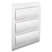 Tracon EDSN-14/3 Süllyesztett elosztódoboz, fehér ajtóval, N/PE sínnel 3×14 (42) modul, IP40, (H×W×D=455×293×76mm)