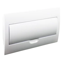 Tracon EDSN-18/1 Süllyesztett elosztódoboz, fehér ajtóval, N/PE sínnel 1×18 modul, IP40, (H×W×D=216×363×76mm)