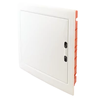 Tracon EDSSN-18/2 Süllyesztett elosztódoboz, fehér-sík ajtóval, NPE nélkül 2×18 (36) modul, IP40, (H×W×D=480×440×90 mm)