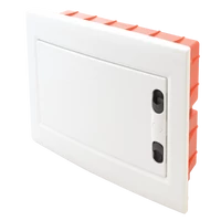 Tracon EDSSN-8/1 Süllyesztett elosztódoboz, fehér-sík ajtóval, NPE nélkül 1×8 (8) modul, IP40, (H×W×D=180×220×88mm)