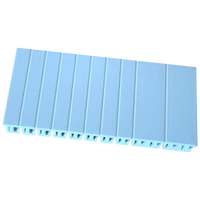 Tracon EDTM Takaróidom elosztódobozokba, szabad modulnyílások lefedésére L=108mm, 1×6 mod.(2×1mod.+8×1/2mod.)