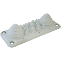 Tracon EKBV-03 Elosztószekrény kábelbevezető, gumi, 14db kábelhez 222x92mm; IP55