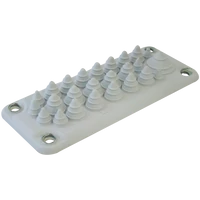 Tracon EKBV-04 Elosztószekrény kábelbevezető, gumi, 25db kábelhez 222x92mm; IP55