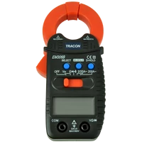Tracon EM306B Digitális lakat fogó DCV,ACV,ACA 200A, OHM