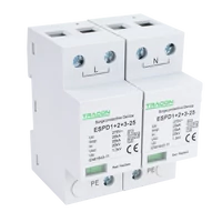 Tracon ESPD1+2+3-25-2P T1+T2+T3 AC típusú túlfeszültség levezető, egybeépített Uc:275V; Iimp:25kA; In:25kA; Uoc:20kV; Up:1,3kV; 2P