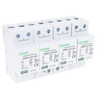 Tracon ESPD1+2+3-25-4P T1+T2+T3 AC típusú túlfeszültség levezető, egybeépített Uc:275V; Iimp:25kA; In:25kA; Uoc:20kV; Up:1,3kV; 4P