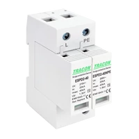 Tracon ESPD2-40-1+1P T2 AC típusú túlfeszültség levezető, cserélhető betéttel Uc:275/255V; In:20kA; Imax:40kA; Up:1,3/1,5kV; 1+1P