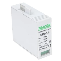 Tracon ESPD2-70M T2 AC típusú túlfeszültség levezető betét 70 M Uc:275V; In:40kA; Imax:70kA; Up:1,7kV