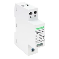 Tracon ESPD3-10-1+1P T3 AC típusú túlfeszültség levezető, egybeépített Uc:275V; In:10kA; Uoc:20kV; Up:1,2kV; 1+1P