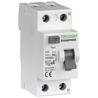 Tracon EVOAV2P2503 Áram-védőkapcsoló, 2 pólusú 25A, 30mA, 10kA, AC