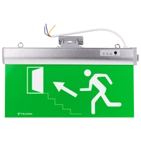 Tracon EXIT-04-J Élvilágítós LED kijáratjelző ragasztható piktogramokkal 230V, 50Hz, 36×LED, 3h, 3,7V / 1200mAh, Li-ion, IP30