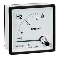 Tracon F96-220/50 Frekvencia mérő 96×96mm, 230V / 45-55Hz
