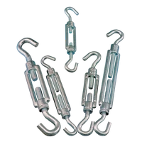 Tracon FHH660 Sodrony-és huzalfeszítő horog-horog, acél+temperált öntvény 6×60mm, 1050N